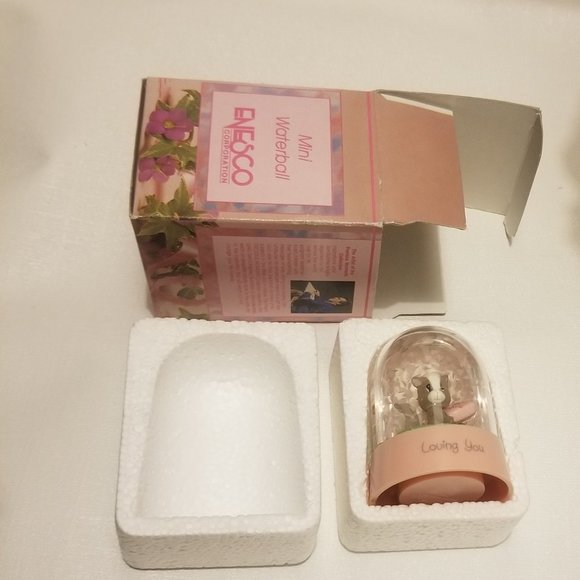 1991 Precious Moments "Loving You" Waterball, w box! - Picture 6 of 12